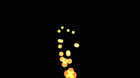 Seamless Looping Digital Fire Burst