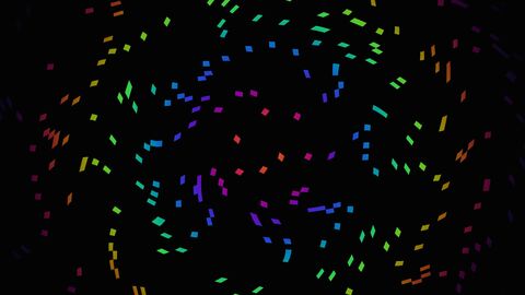 Seamless Looping Digital Pixel Rain