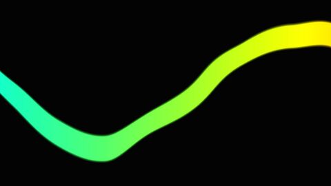 Seamless Looping Flowing Neon Ribbon