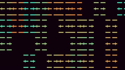 Seamless Looping Neon 7 Segment