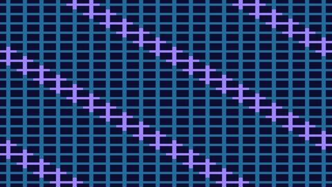 Seamless Looping Neon Circuit Board