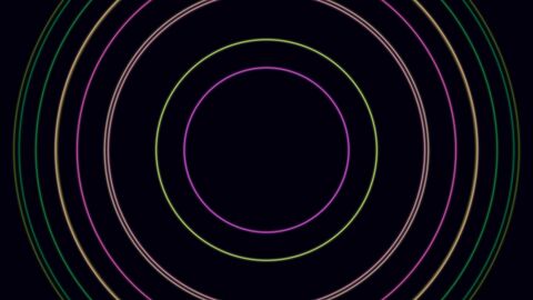 Seamless Looping Neon Portal Ring