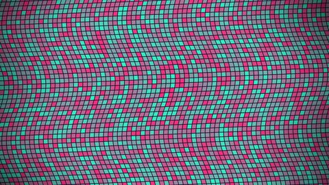 Seamless Looping Pixelated Glitch Grid