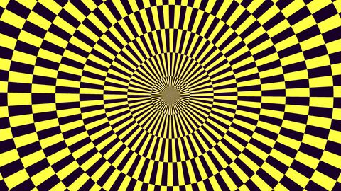 Seamless Looping Racing Checkerboard Tunnel