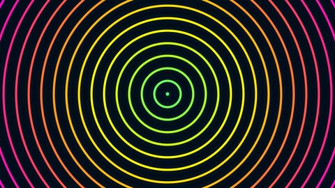 Seamless Looping Retro Neon Water