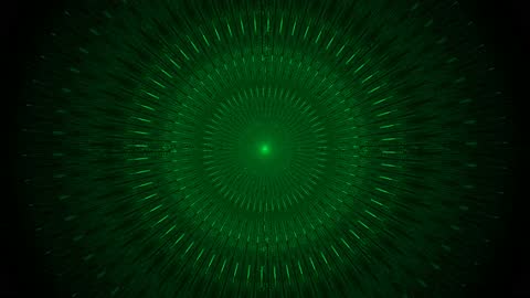Seamless Radial Digital Rain Matrix