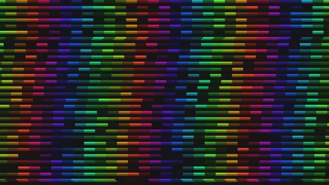 Seamless Scrolling Retro Rainbow Scan