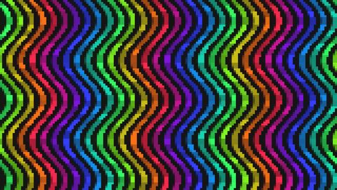 Seamless Scrolling Retro Rainbow Stream