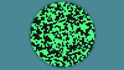 Seamless Tumbling Retro Binary Sphere