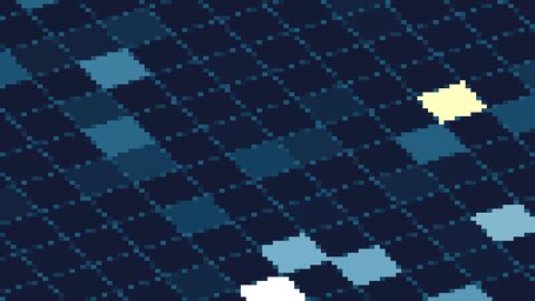 Seamless Tumbling Retro Cubic Wireframe