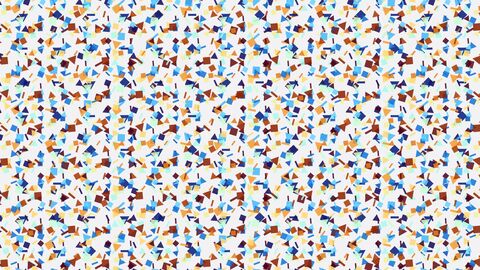 Sharp Multi Object Confetti Flow