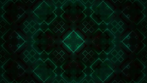Solid Emerald Diamond Fractal Background