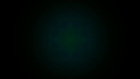 Starry Emerald Night Arabesque Horizontal