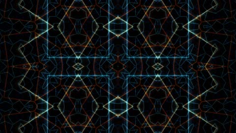 Steady Neon Data Stream Fractal