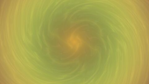 Swirling Golden Vortex Fractal Horizontal