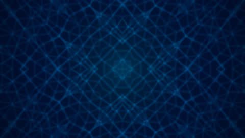 Symmetric Azure Circuit Web Horizontal