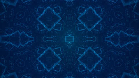 Symmetric Azure Crystal Shards Horizontal