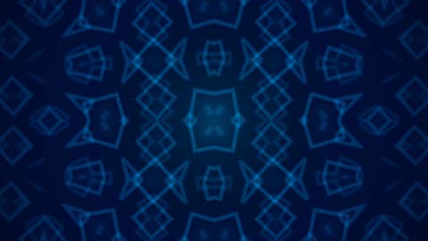 Symmetric Azure Diamond Matrix Horizontal