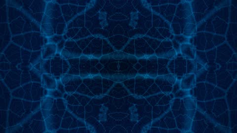 Symmetric Azure Flowing Ribbons Horizontal