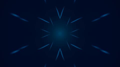 Symmetric Azure Starfield Warp Horizontal