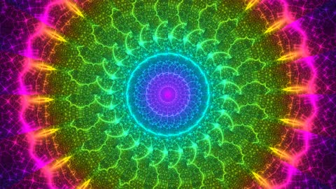 Ultra Dense Mandala Fractal Background