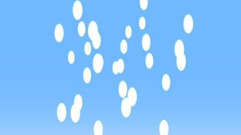 Vibrant 2D Cartoon Rain Motion