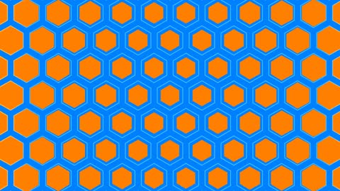 Vibrant Hexagonal Geometric Pattern Motion