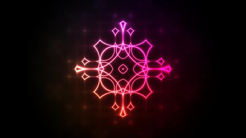 Vibrant Neon Geometric Night Motion