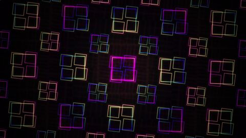 Vibrant Neon Labyrinth Circuit Abstract