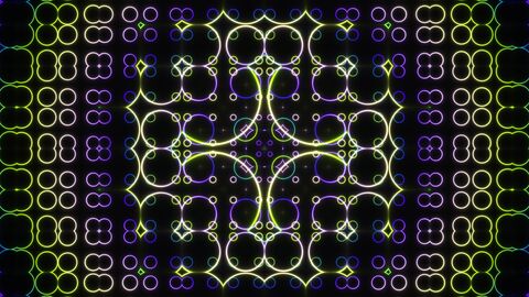 Vibrant Neon Pop Candy Fractal