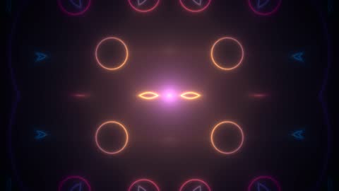 Vibrant Neon Sand Overflow Loop