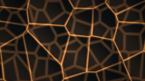 Volumetric Amber Crystal Refraction Horizontal