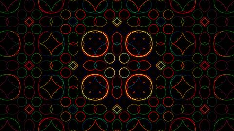 Warm Sunset Ember Fractal Background